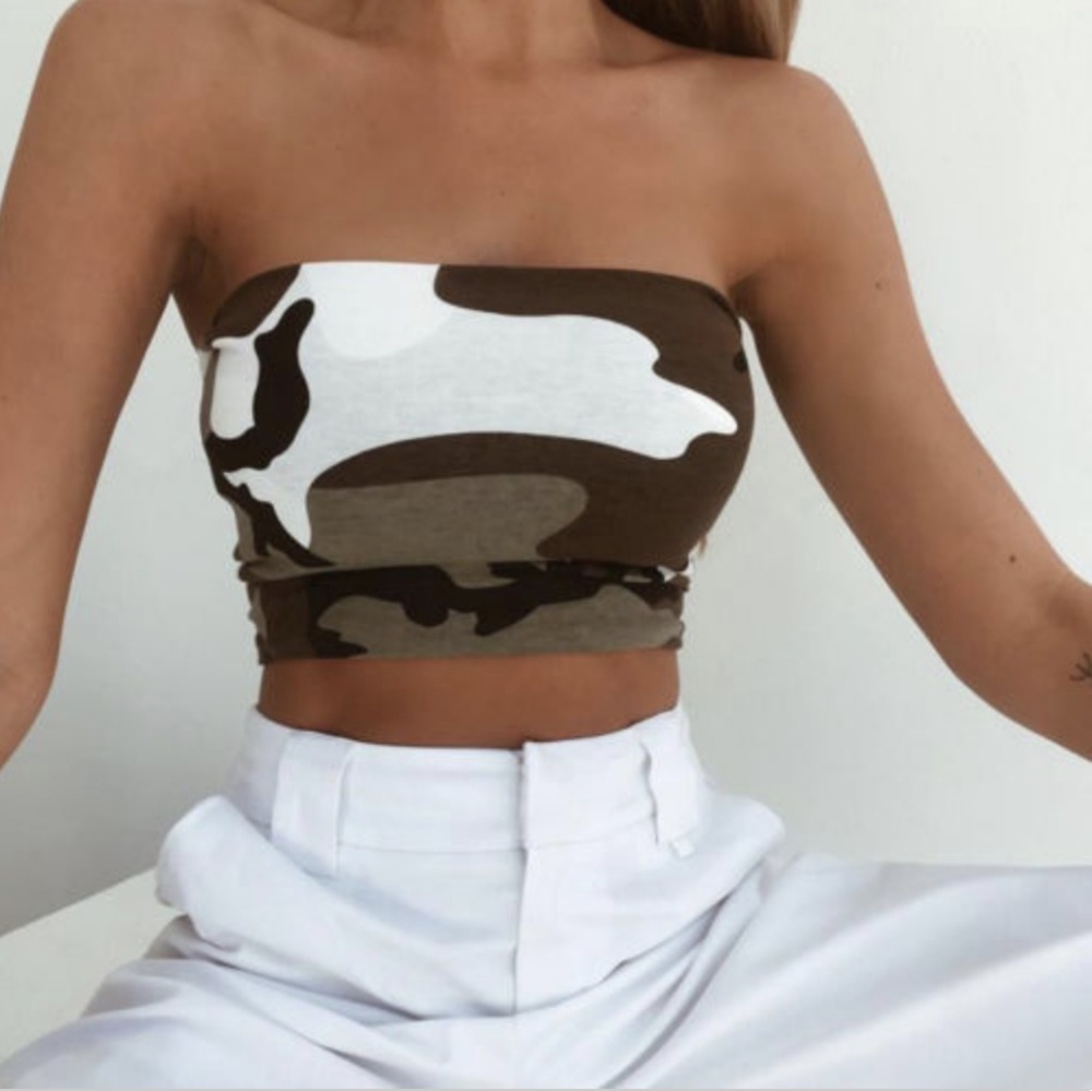 LAST ONE!! Cant see me camouflage tube top